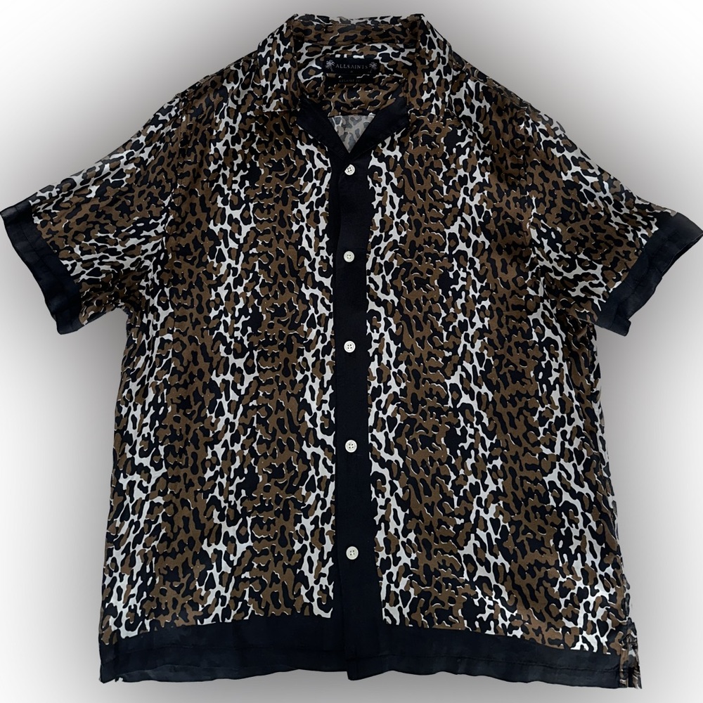 All Saints Elegant Silk Button Down, Limited Edition